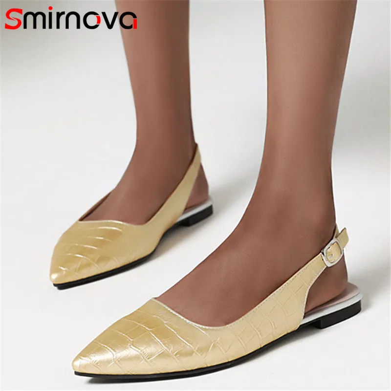 Smirnova/2020 большие размеры 33-48 туфли на плоской подошве женские тонкие с острым