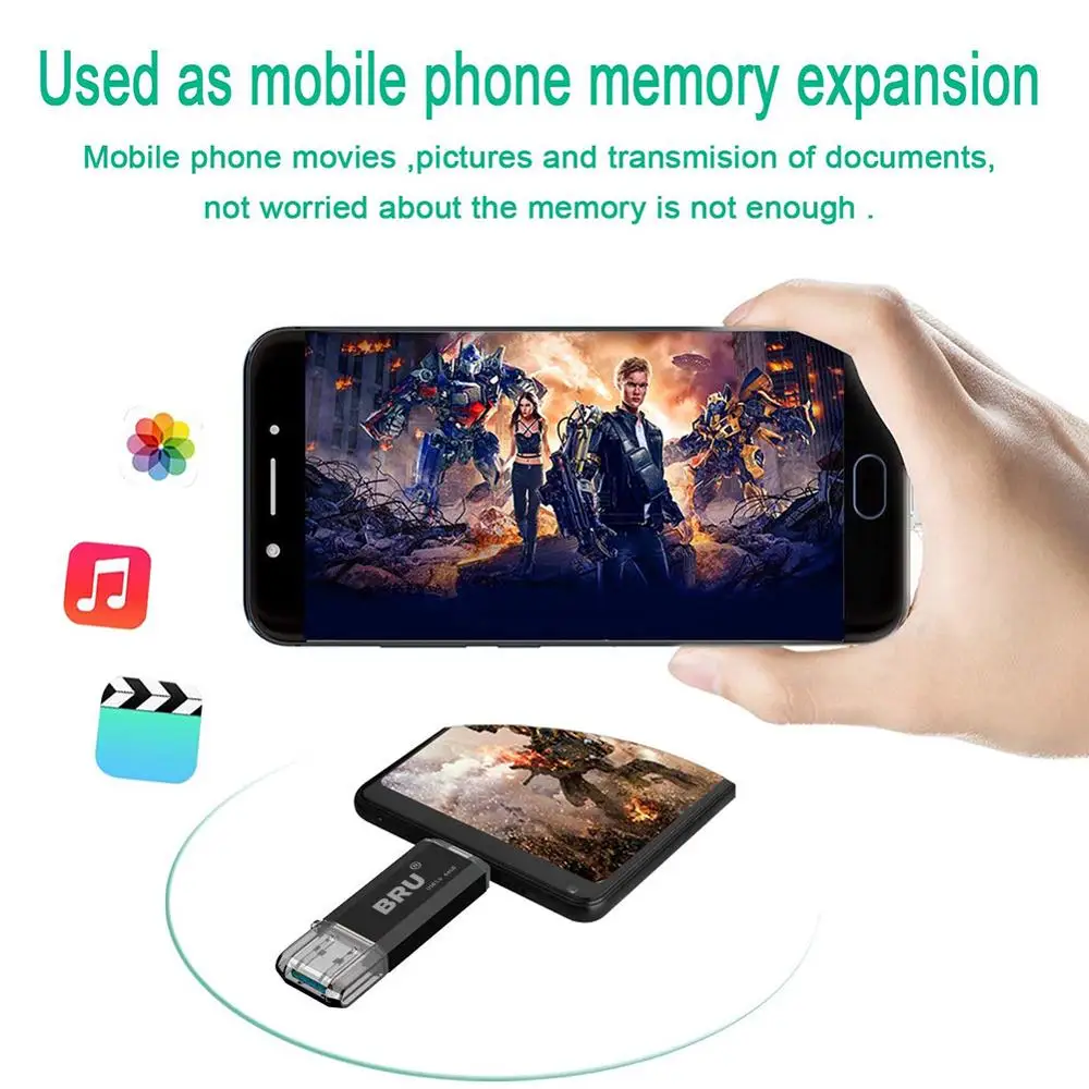 BRU OTG Usb 3 0 Flash Drive Pen Drive Type c High Speed Flash Drive Usb 5