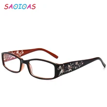 SAOIOAS, модные женские весенние очки с петлями, цветочный принт, смола, очки для чтения, женские очки, защитные очки для дальнозоркости+ 1,0~+ 4,0
