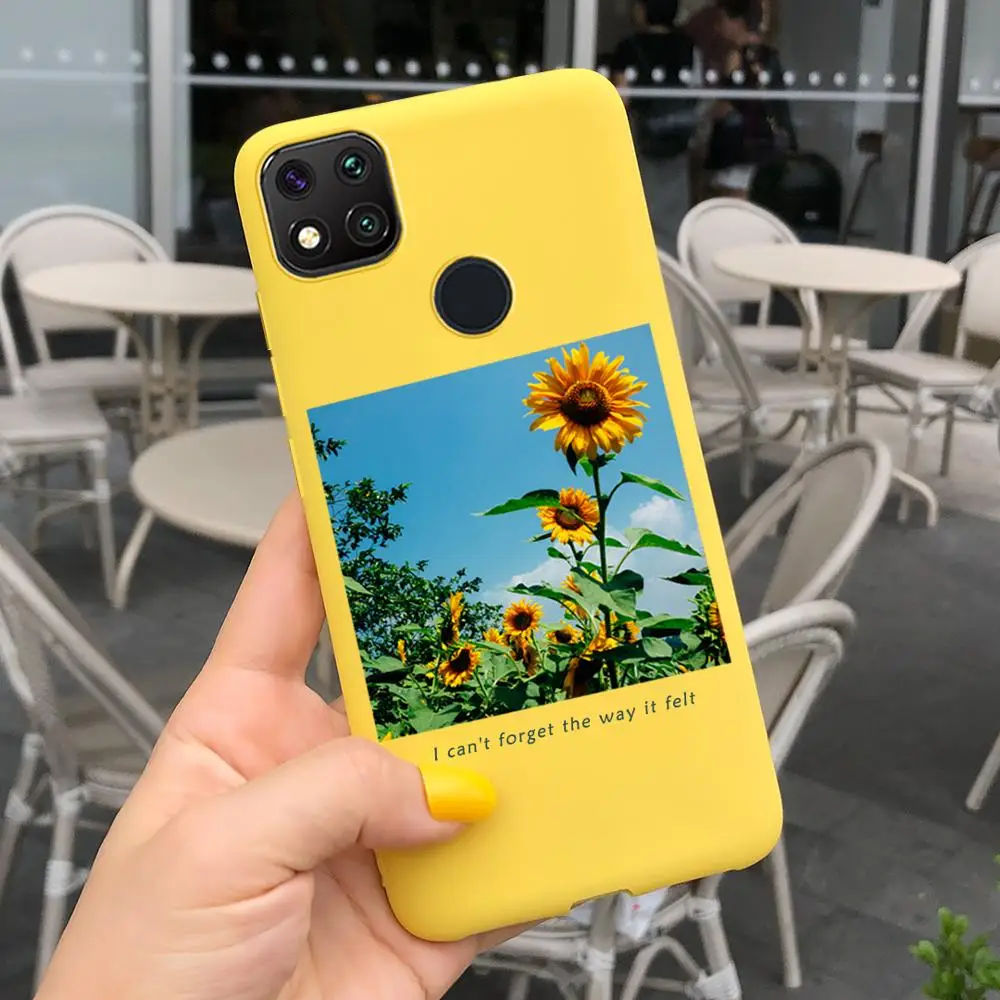 Case For Xiaomi Redmi 9C NFCA Redmi 9A 9C Redmi9 Redmi9A 9 C Cover Custom Sunflower Butterflies Phone Case Soft Silicone Fundas xiaomi leather case glass Cases For Xiaomi