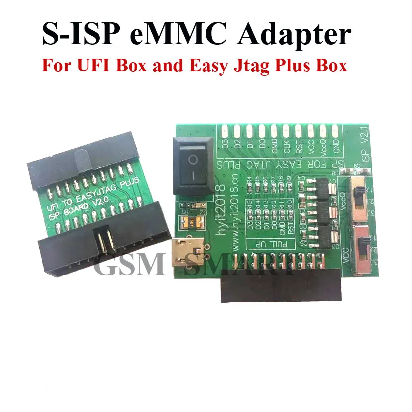Адаптер EOS eMMC ISP инструмент для чтения и записи EMMC работает с Z3X Easy Jtag или UFI Box