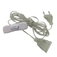 Thrisdar 3 м удлинитель с переключателем включение/выключение для рождества, праздника, свадьбы, вечеринки, гирлянда, светильник-гирлянда, штепсельная вилка EU/US