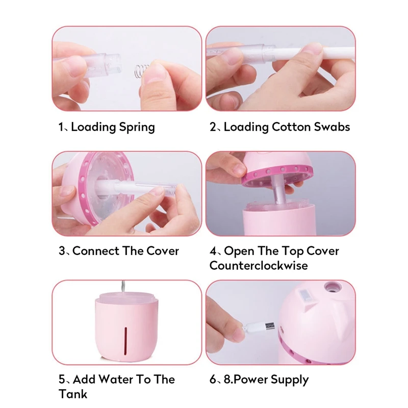 XMX-Household Cartoon Pig Usb Humidifier Three-In-One Multi-Function Humidifier
