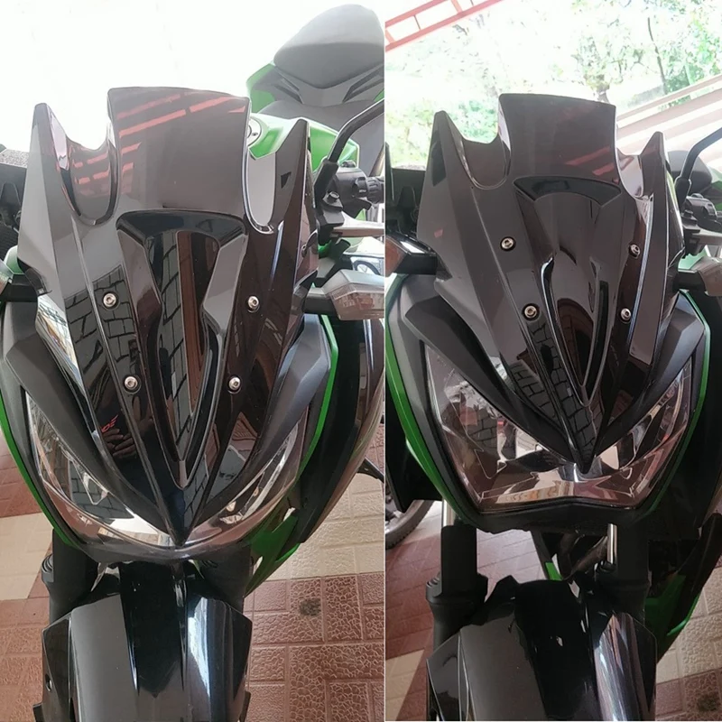 Лобовое стекло для Kawasaki Z250 Z300 Z 250 300 2013 2013- дымчатое лобовое стекло для лобового стекла автомобиля Обтекатели Аксессуары для мотоциклов