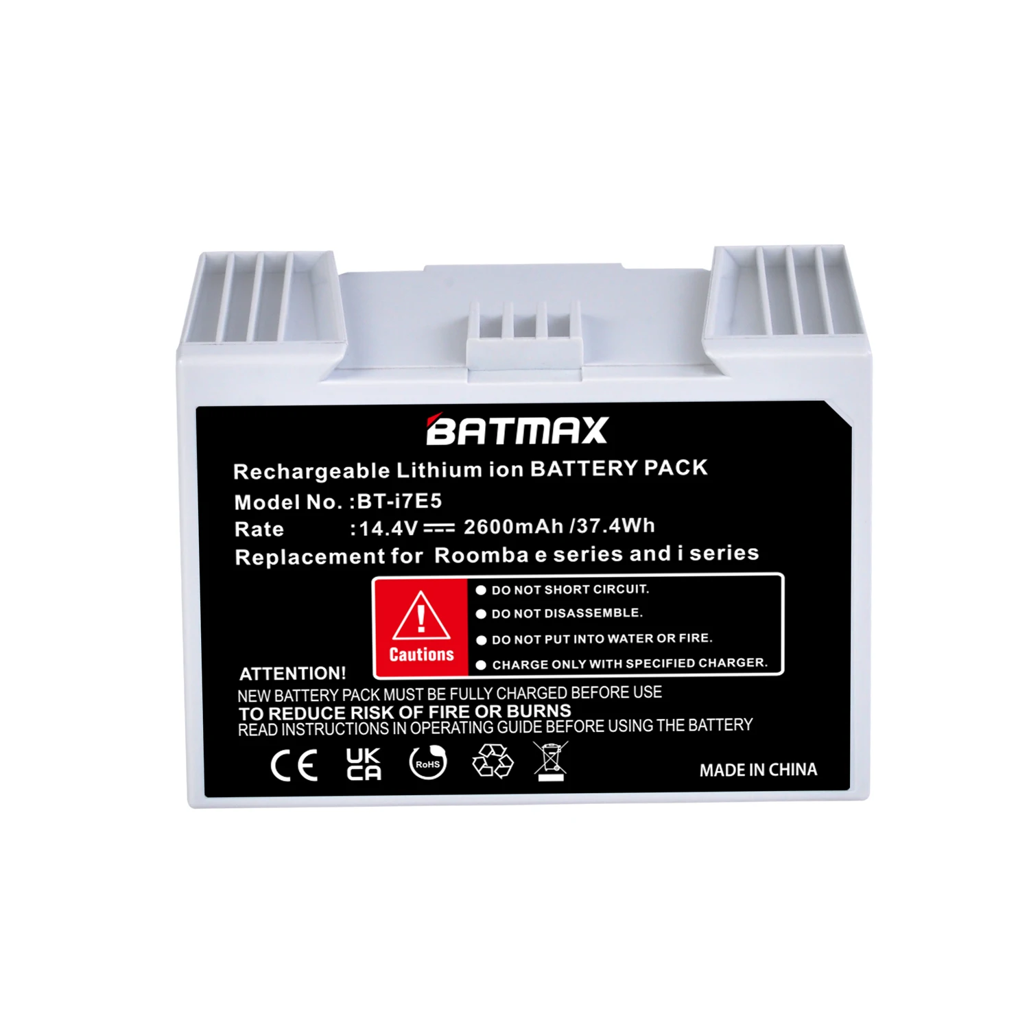 Regan elektronisk Trolley 14.4v 2600mah Rechargeable Li-ion Battery For Irobot Roomba E5 I7 Roomba I7  I7+ E5 7150 7550 E5150 E5152 - Rechargeable Batteries - AliExpress