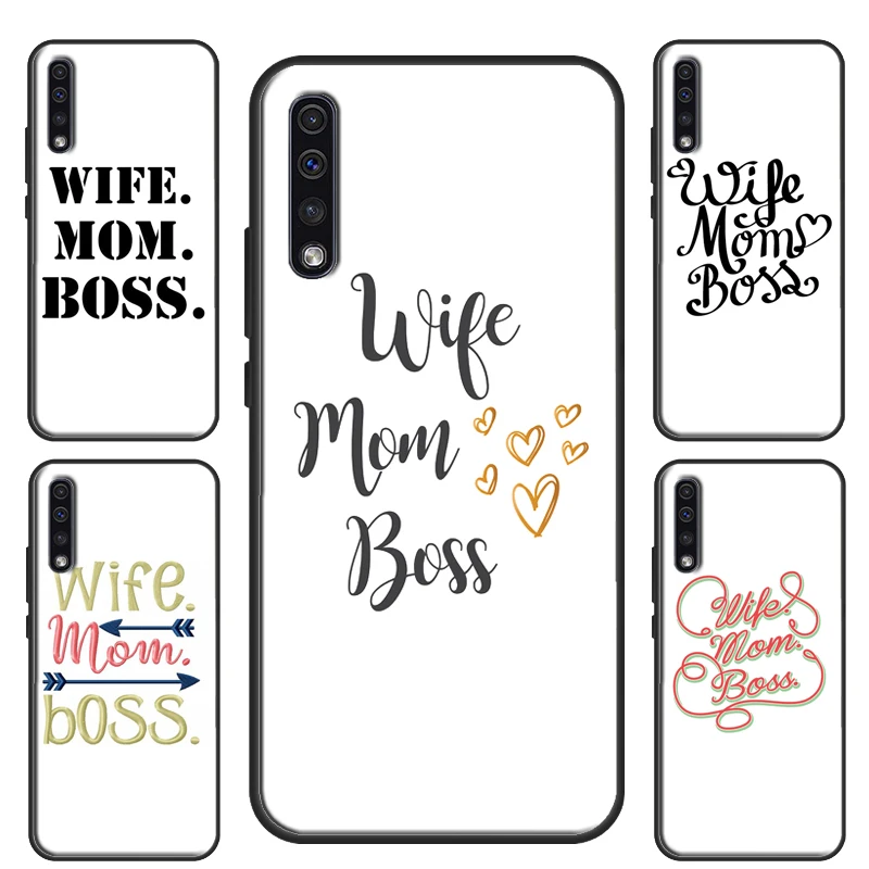 Wife Mom Boss Mum Case For Samsung A51 A71 A31 A72 A52 A32 A12 A40 A50 A70 A21S S21 Ultra Plus S20 FE Cover | Мобильные телефоны и