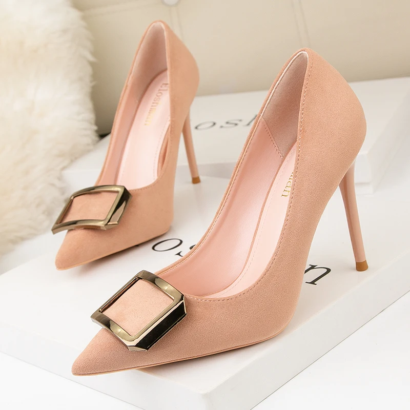 Women's High Heels Pumps Sexy Party Office Ladies 2021 Brand Luxury Designers Woman Thin Heels Pointed Toe Fashion Ladies Shoes