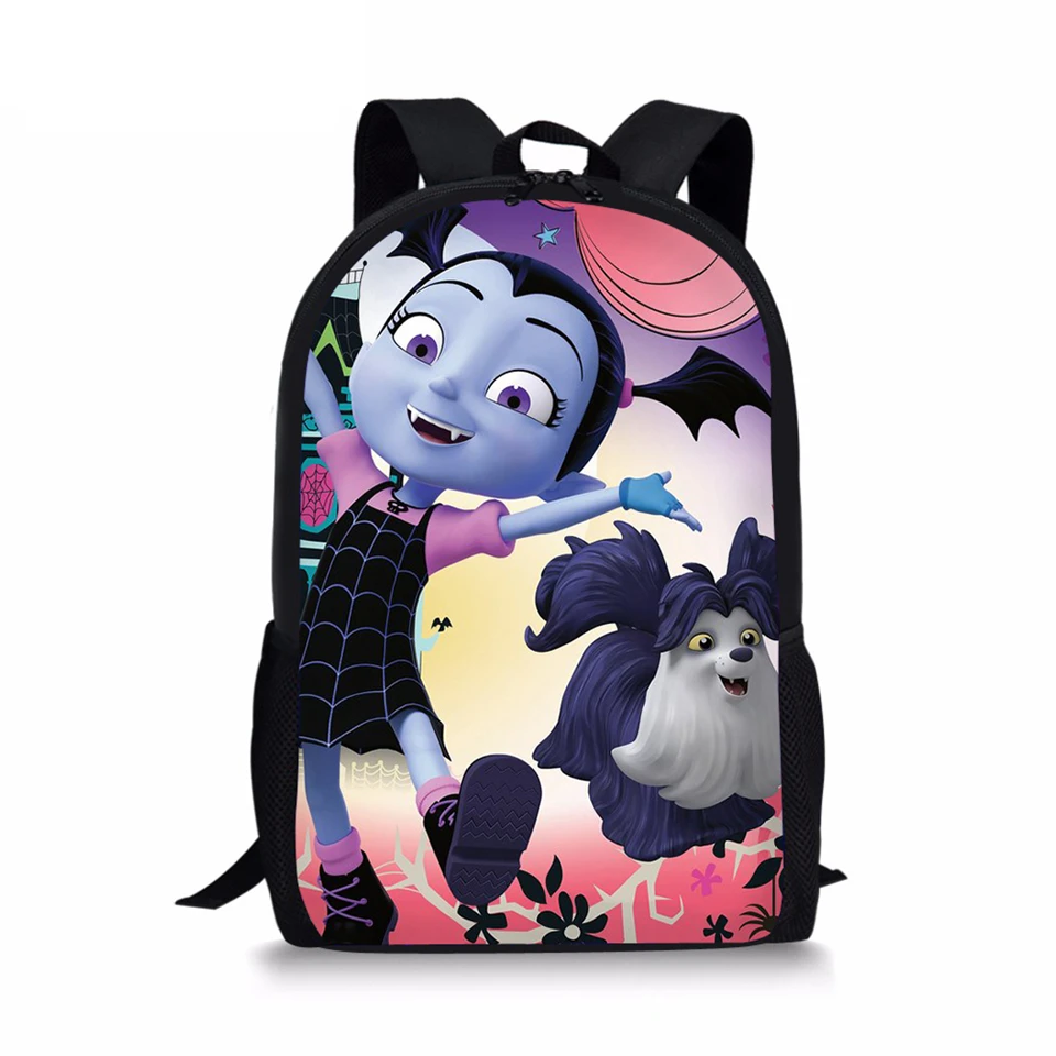 HaoYun/детский школьный рюкзак с принтом Vampirina, детский рюкзак с рисунком из мультфильма, школьные сумки-книжки для маленьких мальчиков и девочек