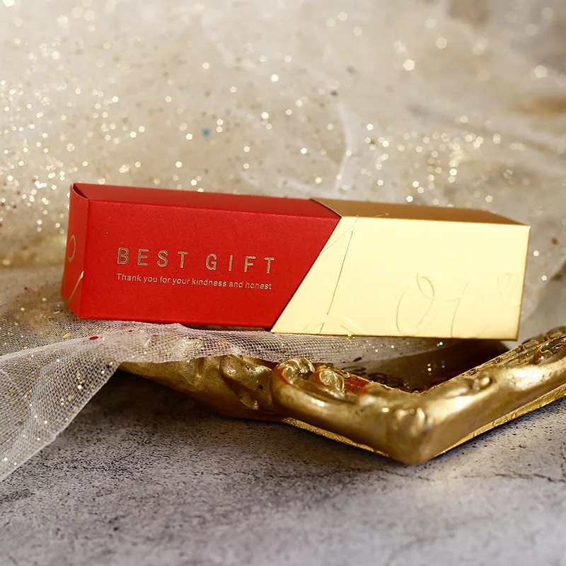 Темно красного зеленого розового цвета губная помада Стиль Бумага конфеты