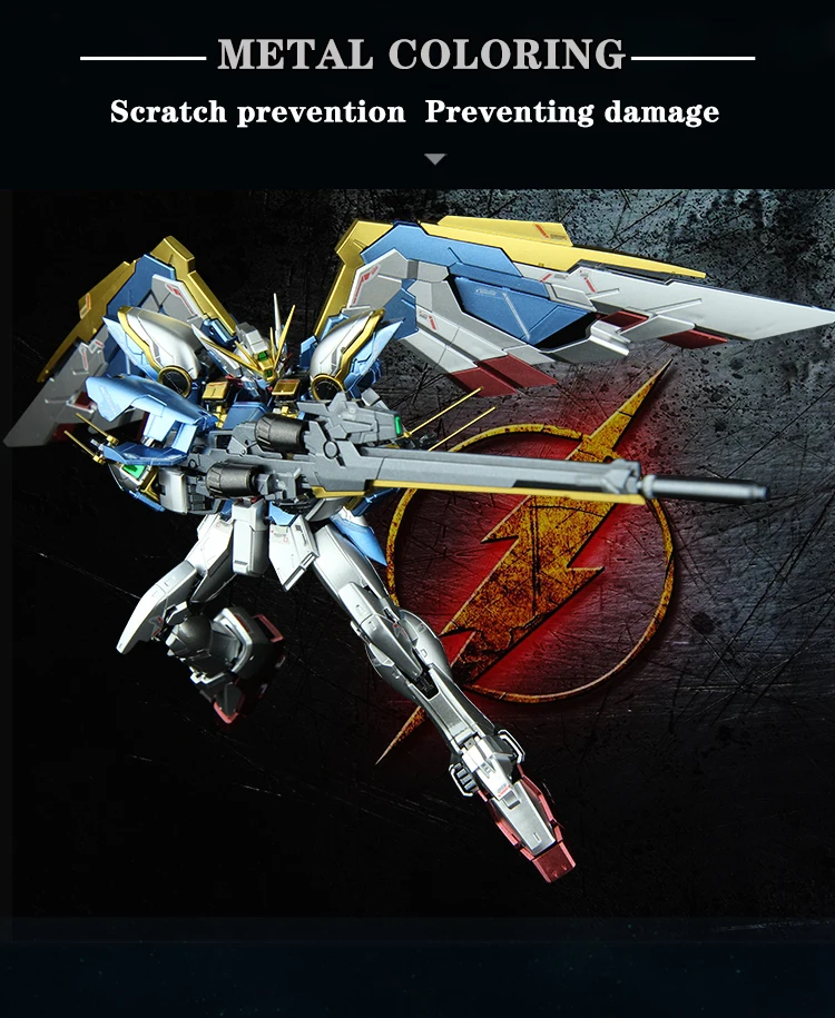 BANDAI RG 1/144 XXXG-01W крыло Гандам EW KA металлическая окраска экшн-игрушки Фигурки Сборная модель очень популярный подарок