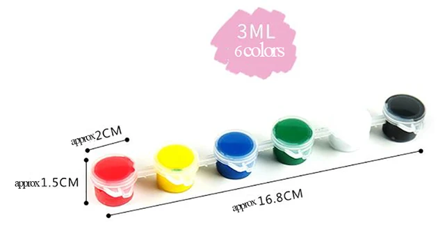 6-Color Acrylic Paint Strip