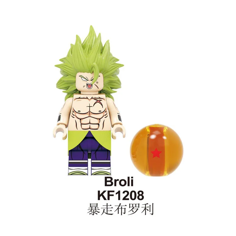 Модель строительных блоков Dragon Ball Z Broli Сон Гоку Torankusu Gogeta Обучающие кирпичи