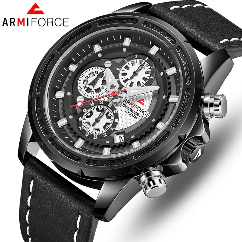 ARMIFORCE мужские часы новый модный дизайн Лучшие Роскошные спортивные