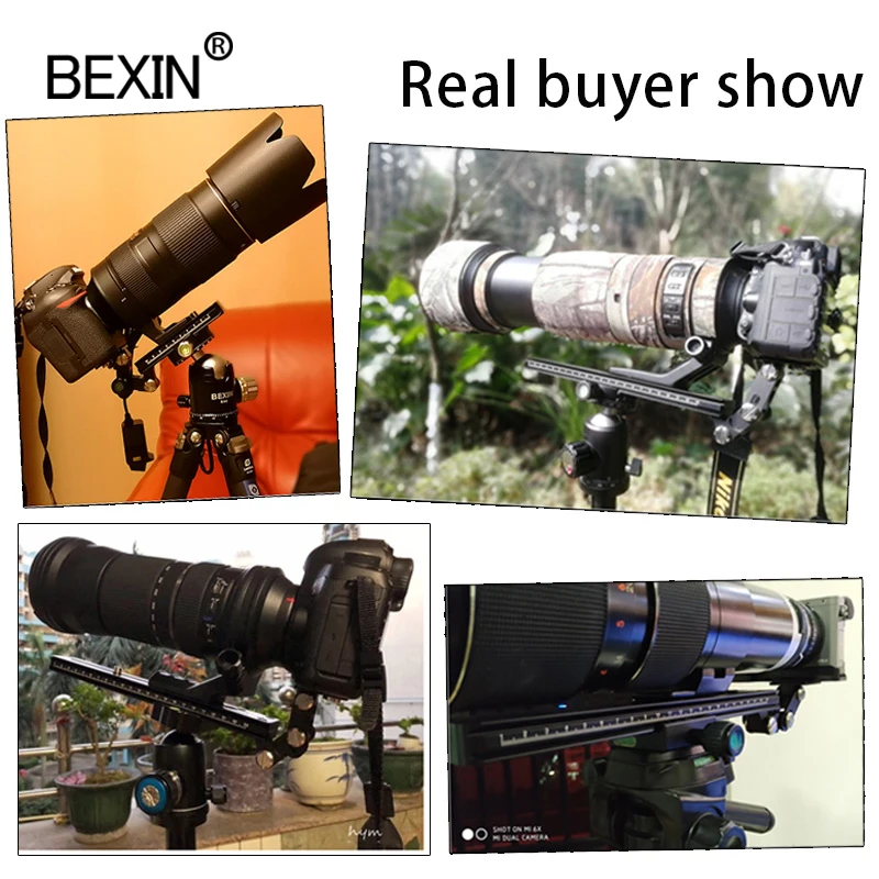 Long Camera Tripod Quick Release Plate Telephoto Lens Bracket Support Holder For ARCA SWISS Camera Long Nodal Slide Rail Adapter