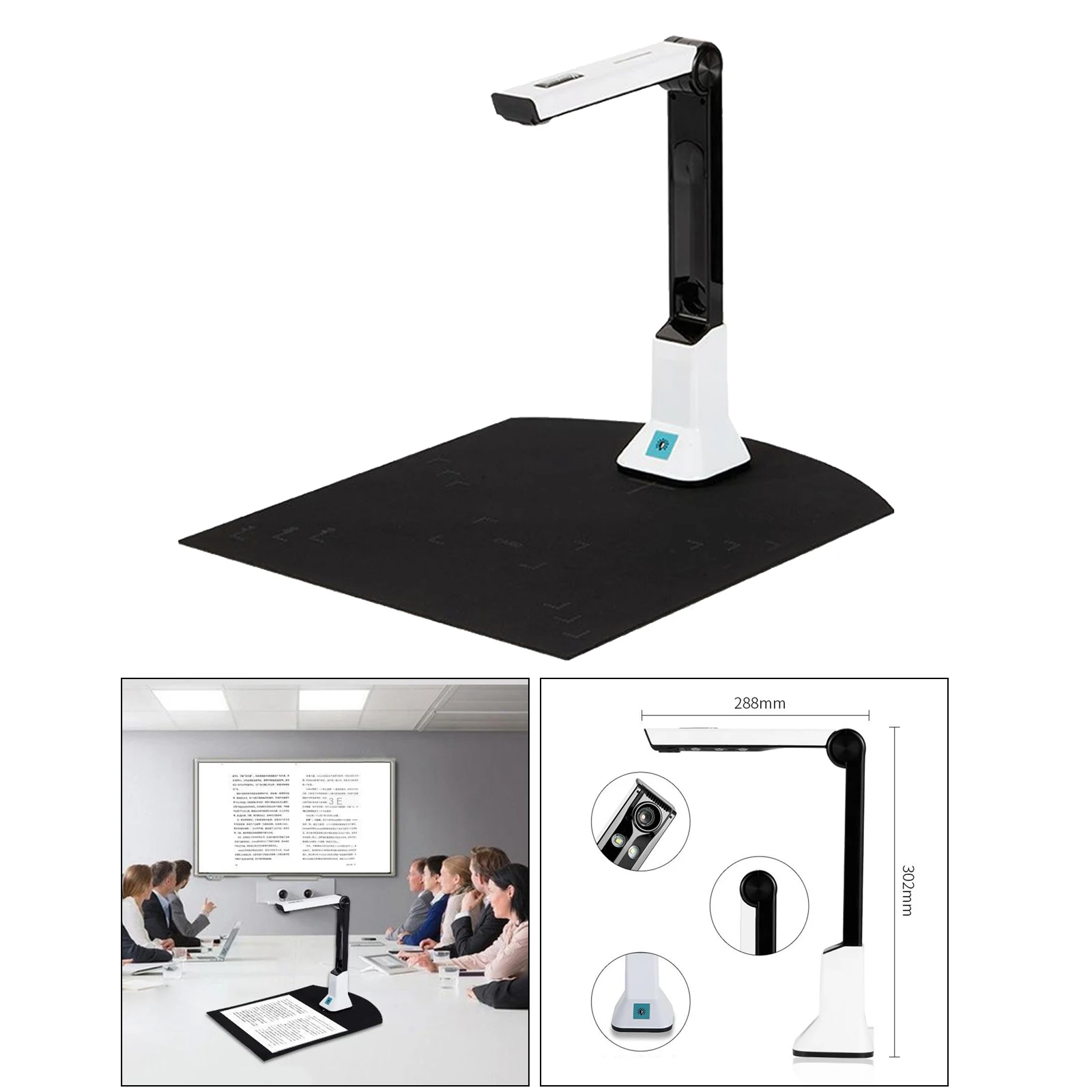 KC5M01 Portable 8MP HD A4 A5 Smart Document Scanner High Speed real-time scanning for Classroom Office Library