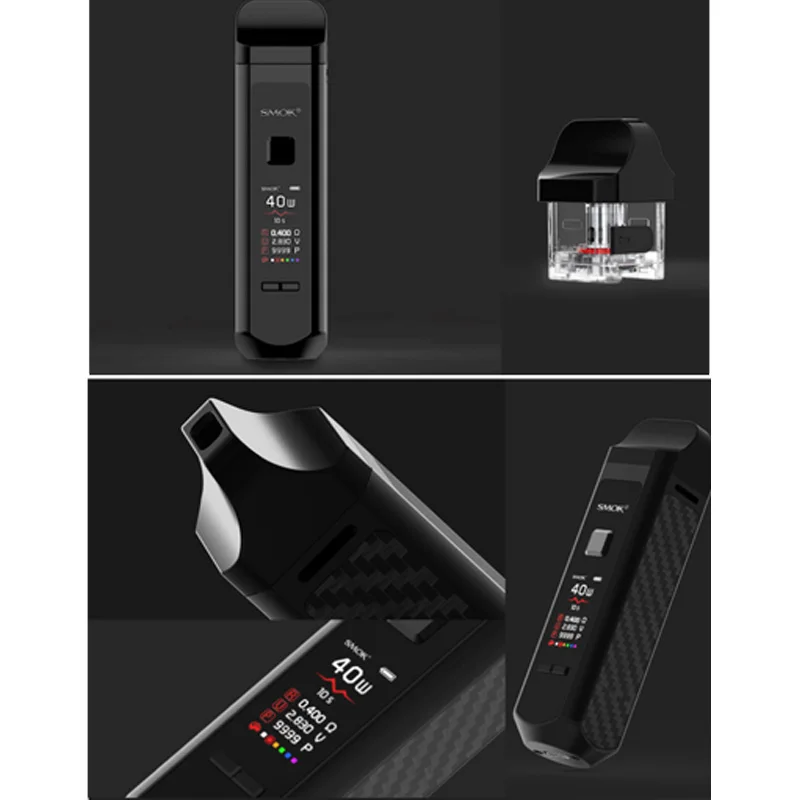 Новейший Smok RPM40 pod Комплект 1500 мАч vape мод 4 3 мл/4 5 мл fit nord катушки 0 001 S быстрая