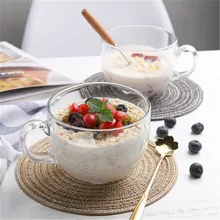 480 мл стеклянная чаша кофейная кружка с ручкой и ложка для молока сок чайная чашка для дома, кухни, офиса питьевой стакан es посуда творческие подарки