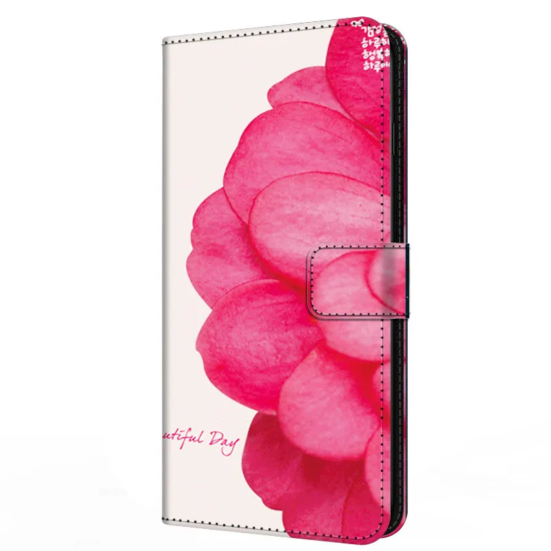 cute samsung cases Leather Flip Case For Samsung Galaxy A5 A6 A7 A8 2018 Plus Wallet Stand Book Cover Magnetic Flower Funda Capas Cute A 7 A6Plus silicone case for samsung Cases For Samsung