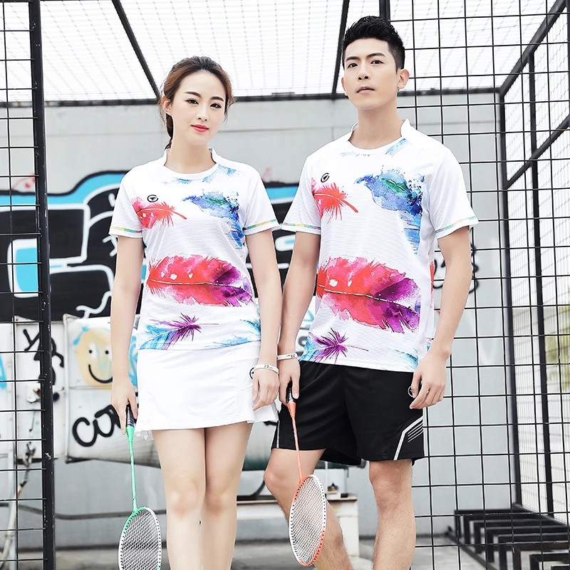 New Fashion Badminton sets Men   Women   Table Tennis clothes   sports  tennis sets   Running sets  Fitness Gym shirt+short A125