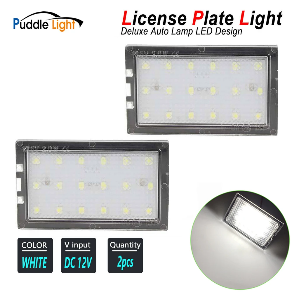 

2pcs For Land Rover Discovery 3 4 Freelander 2 Rang Rover Sport LED License Plate Light Car Number Lamps Kit CANBUS L319 L359