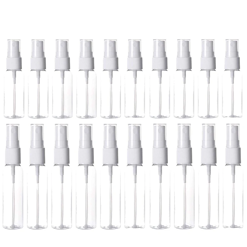 20 упаковок прозрачных пластиковых бутылок распылителей пластиковые