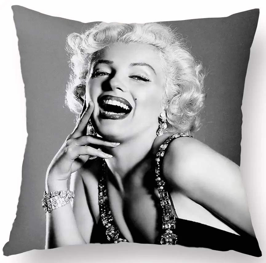 Американское классическое Marilyn Monroe Подушка домашний декор в стиле ретро персонаж звезда пикантная красная помада декоративный, плюшевый Подушка для офиса - Цвет: A3