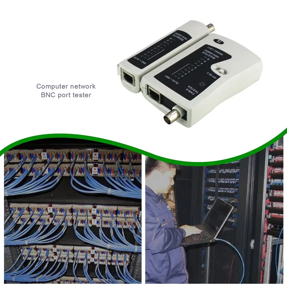 NST-YG468B Diagnostic Tool Portable LAN Network Cable Wire RJ45 BNC Network Cable Tester Detector Networking Remote Test