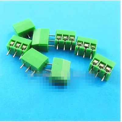 50 шт. 3,5 мм шаг 3P прямой вывод pcb Винтовые клеммные блоки разъем