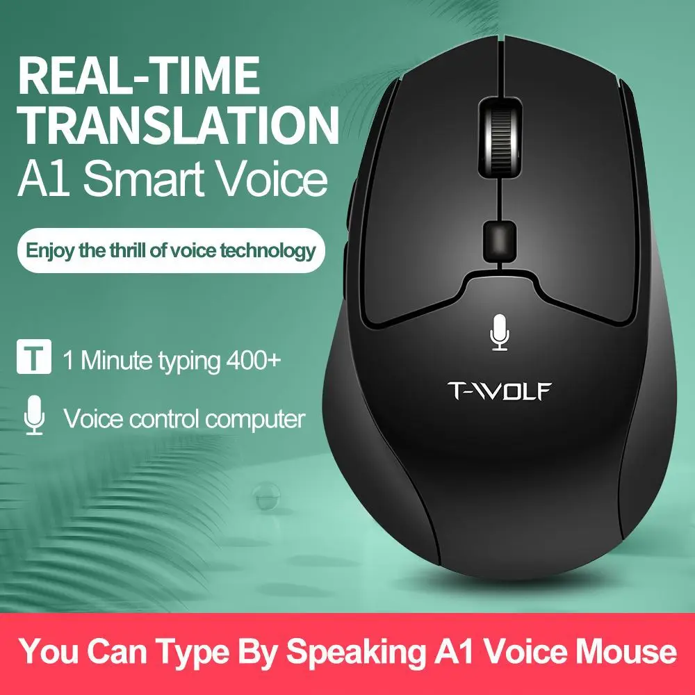 

New A1 wireless mouse Charging AI Intelligent Voice Recognition Support 28 Language Desktop Laptop Business Office Mouse