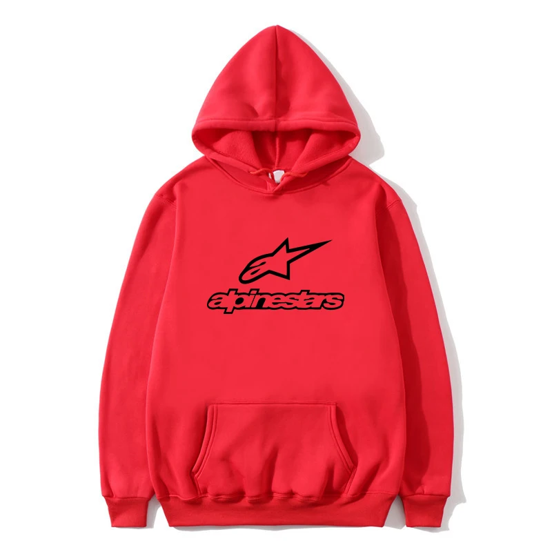 red Hiver Alpine худи со звездой hommes manteau polaire epaissir Alpine Star Байкерский свитер для мужчин - Цвет: red