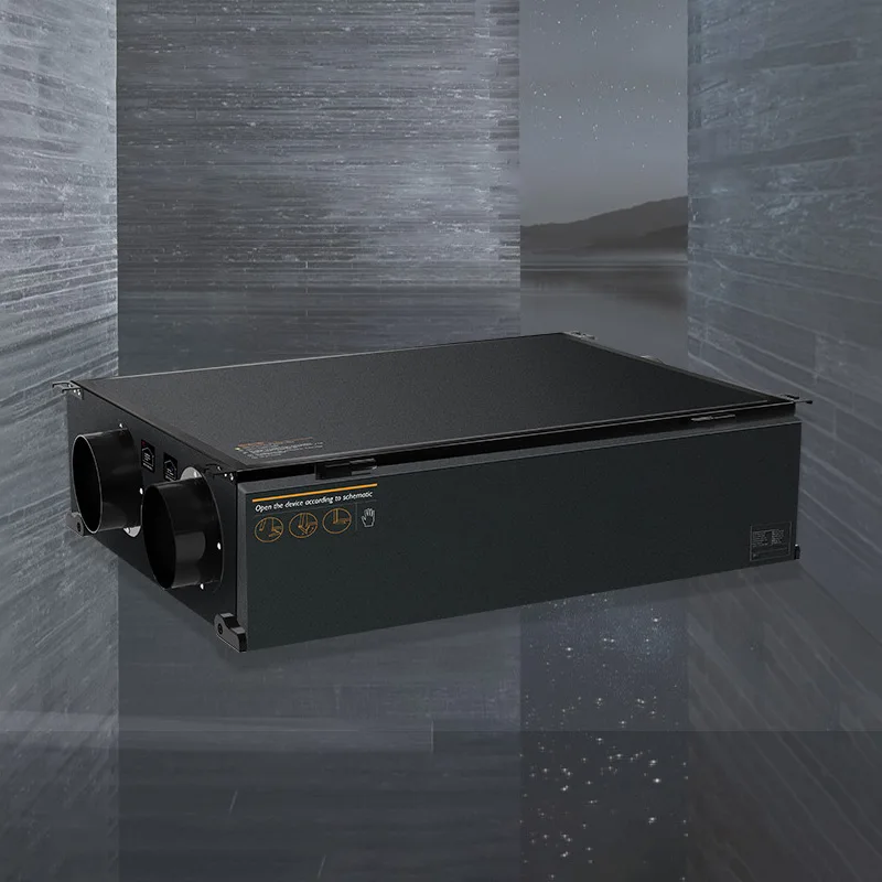 Central Ceiling Dehumidification Fresh Air Ventilator Exchanger Ventilation System Intelligent Moisture-proof Air Cleaner