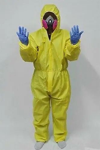 Breaking Bad Walter White Hazmat костюм косплей костюм для Хэллоуин костюм маска