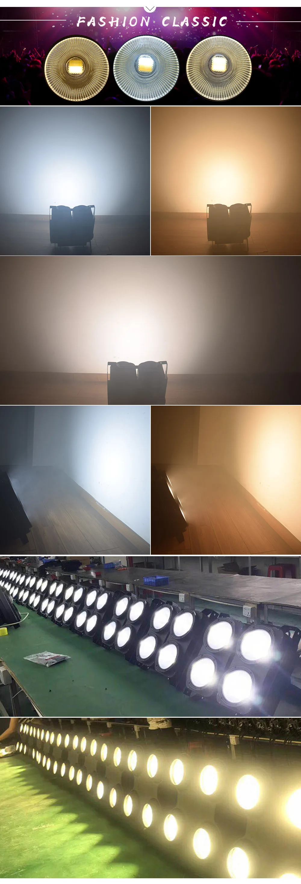 Par Led Cob 4X100W Холодный и теплый белый 2в1 DMX512 для DJ Дискотека вечерние стробоскопы показывает 8 шт./партия