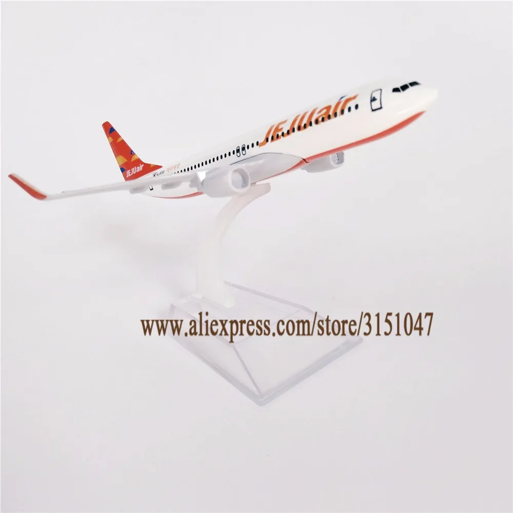 16 см Корейская модель самолета JEJU Air Airlines Боинг 737 из металлического сплава