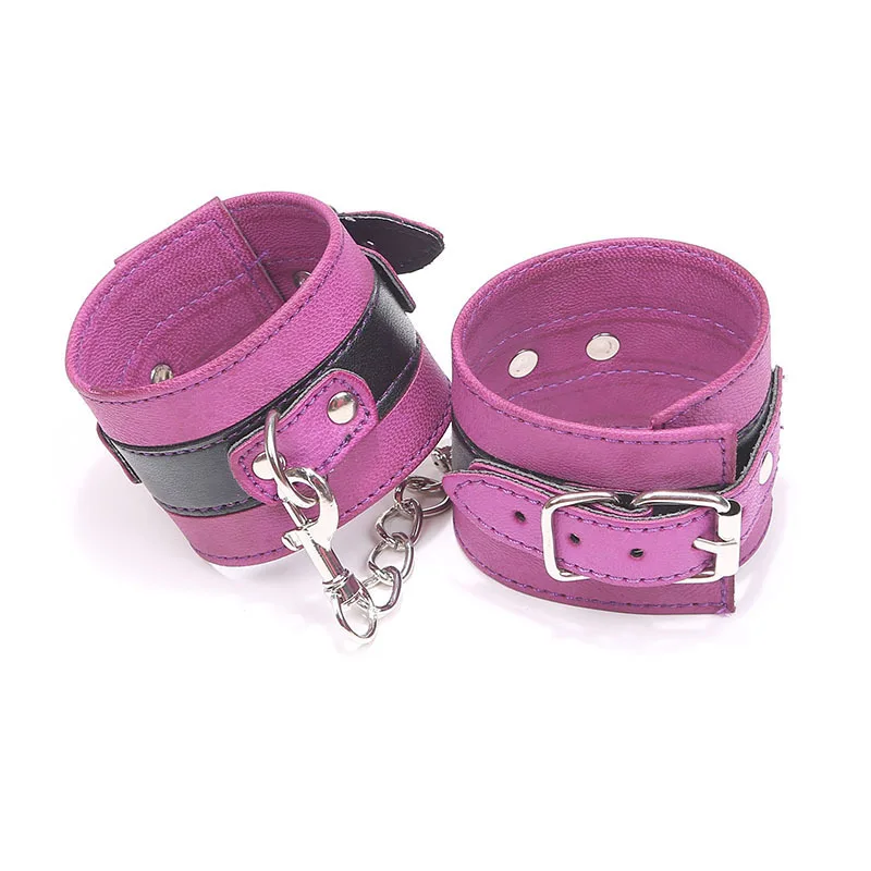  Adult Game Bdsm Bondage Under Bed Restraint Rope Handcuffs Ankle Cuffs Metal Hook Sex Toys for Coup