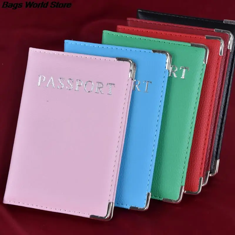 Wallet Case Id Bank Credit Card Bag Casual Pu Leather Passport Covers