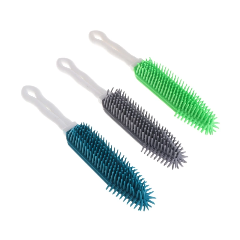 Pet Hair Remover Portable Soft Silicone Hang Cleaning Bathing Brush For Dogs Cat