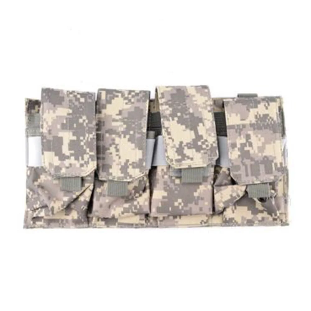Molle 600D quadrup тройной подсумок Открытый Тактический Военный Инструмент спортивные аксессуары сумка ACU Мультикам