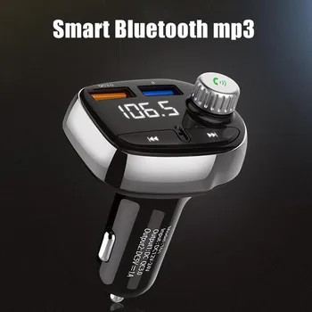 

Bluetooth Car MP3 Player Radio Audio Receiver Adapter Bluetooth Hands-free Calling Car Kit FM Transmitter Modulator USB Charger