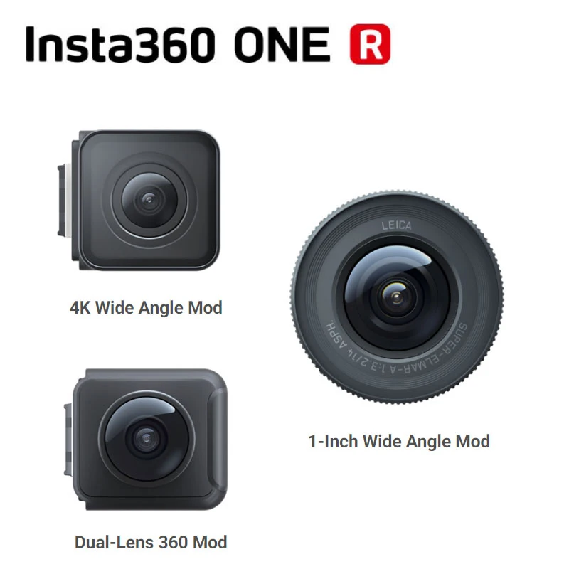 Спортивная Экшн-камера Insta360 ONE R 1 дюйм Версия объектива 5 3 K 4K широкоугольный мод