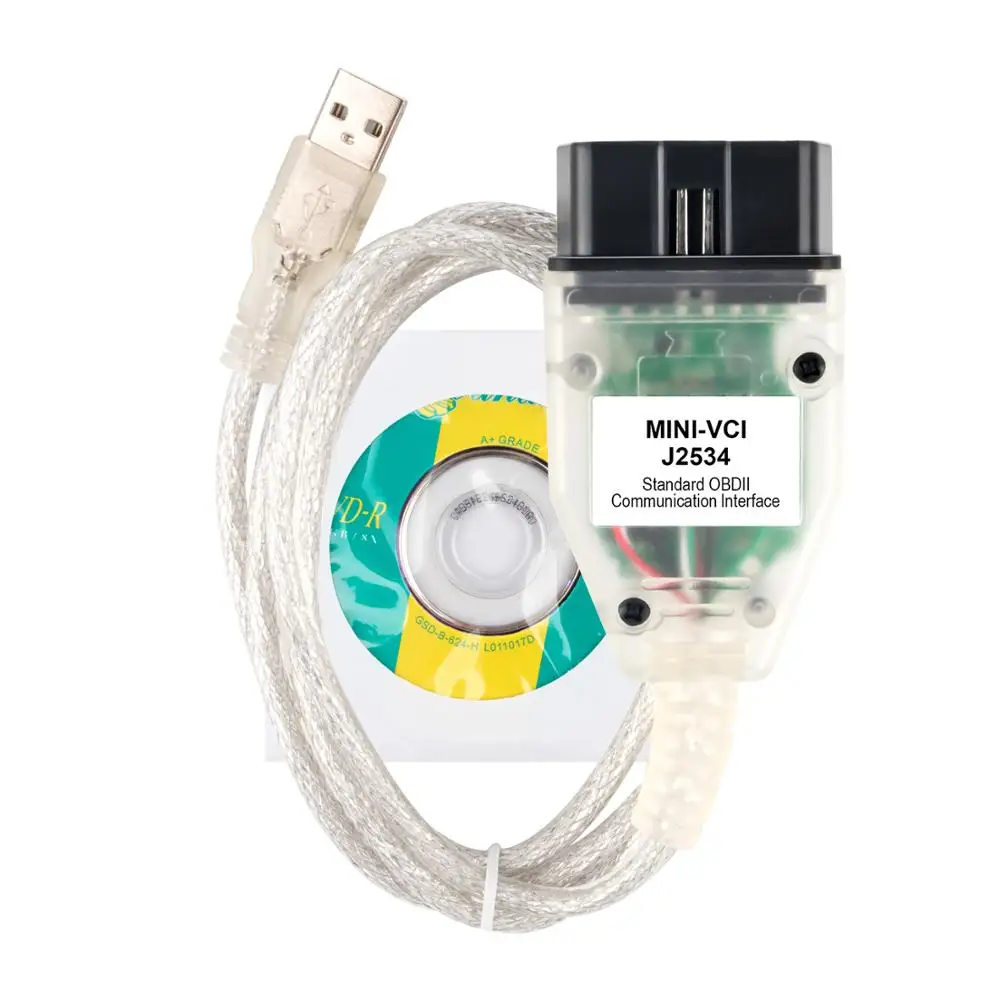 Мини VCI для Tyota TIS Techstream FT232RL чип V15.00.028 FW V1.4 MINI VC OBD2 OBDII диагностический