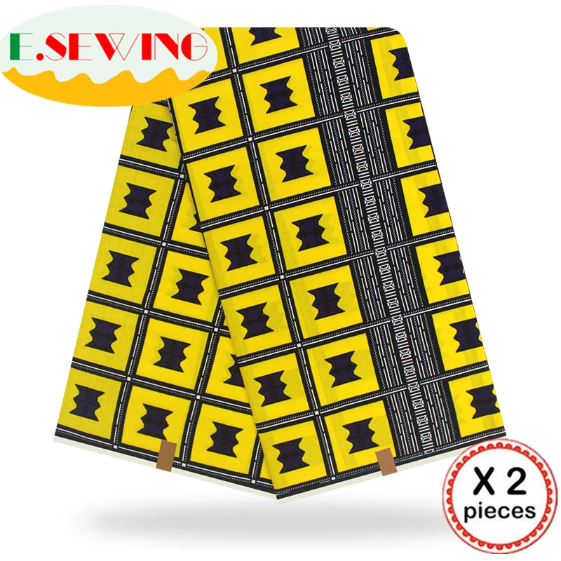 Анкара африканская восковая печатная ткань 12 ярдов Хлопок Воск Гана воск нигерийский стиль для шитья африканские платья одежда 111840