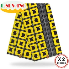 Анкара африканская восковая печатная ткань 12 ярдов Хлопок Воск Гана воск нигерийский стиль для шитья африканские платья одежда 111840