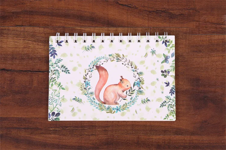 Тетрадь с животными олень еженедельник Kawaii bullet journal spiral agenda sketchbook caderno дневник libretas cuadernos papelar