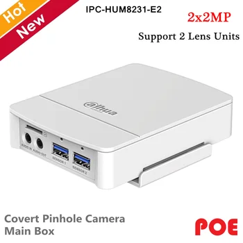 

Dahua 2x2MP POE Covert Pinhole Network Camera-Main Box for Pinhole Lens Support 2 Lens Unit IPC-HUM8231-E2