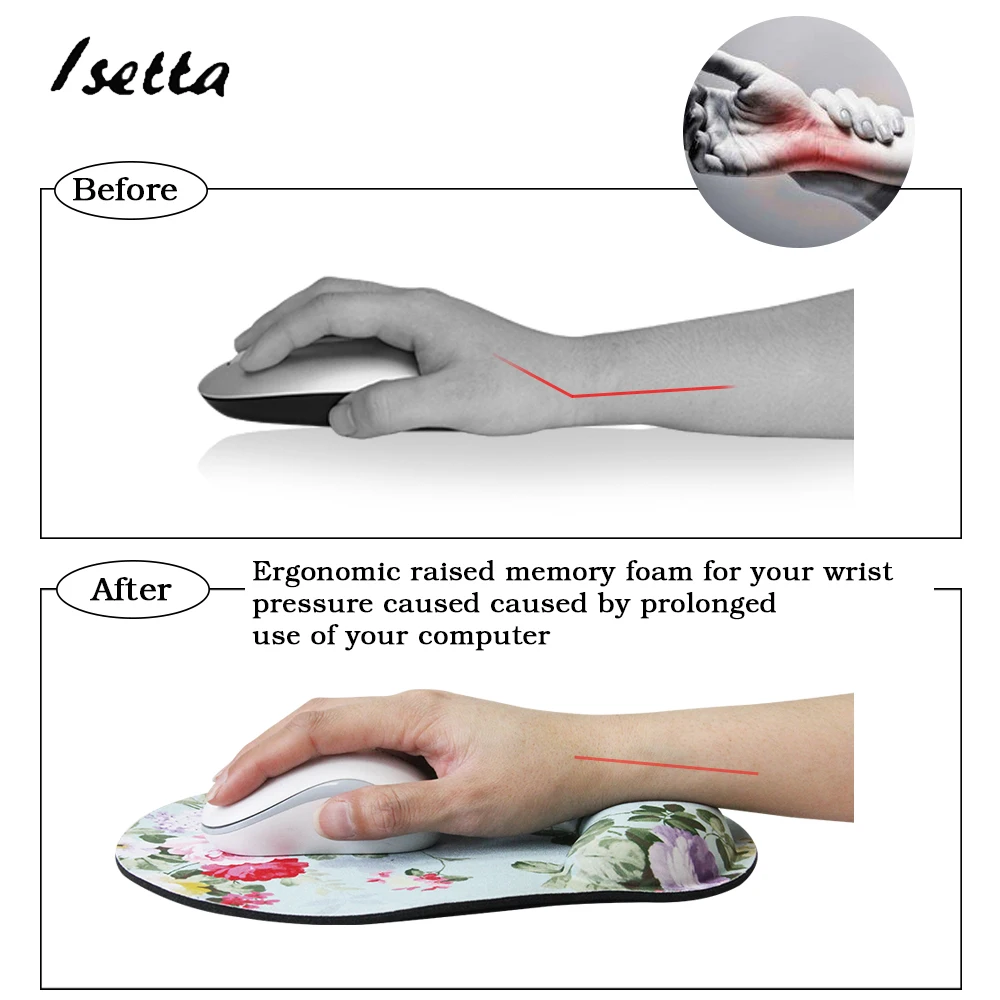 Cloud Mouse Pad Keyboard Wrist Rest PU High Density Memory Foam Cute Palm Rest with Non-Slip Base for home office mouse pad wrist pad