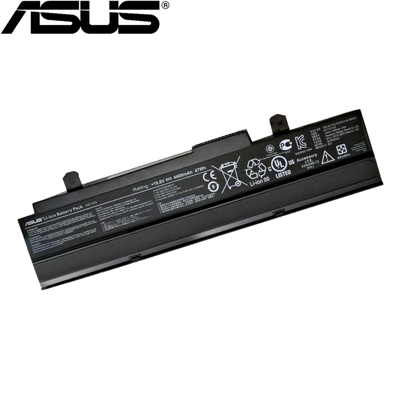 ASUS оригинальные 4400 мАч для Asus A31-1015 A32-1015 Eee PC 1011 1015P 1016 1215 1215N 1215P 1215T VX6 R011 R051 10,8 V/47Wh - Цвет: black