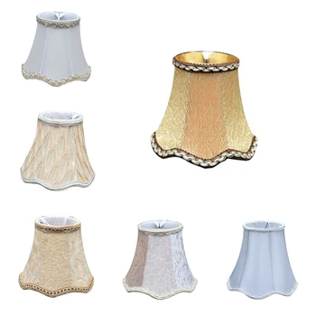 

Chandelier Wall Lamp Candle Crystal Lamp Pointed Bulb European-style Fabric Lampshade Antique Fashion Anti-glare Lampshade