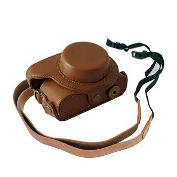 

PU Leather Case Camera Bag Cover For Leica D-Lux6 D-LUX5 D6 D5 mirrorless digital camera protective shell with shoulder strap