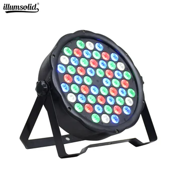 

LED Flat Par 54x3W RGB Color Lighting Strobe DMX For Atmosphere of Disco DJ Music Party Club Dance Floor Bar Darkening